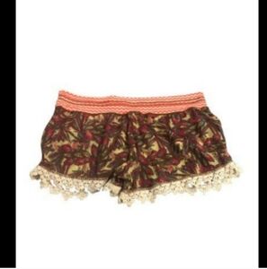 Maaji Cover-up Print Lace Trim Shorts